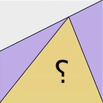 معمای ریاضی: مساحت مثلث مجهول را بیابید
